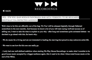 Webseite We Play House Recordings